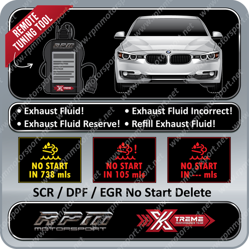 BMW F30 328d 328dX 2013 to 2019 SCR / DPF / EGR Delete