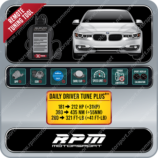 BMW F30 LCI 328d 328dx Years 07/2015 to 2019 Rpm Motorsport TRI Tuning Bundle