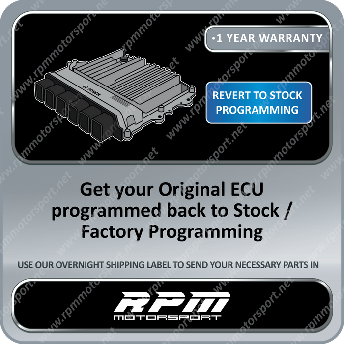 BMW DME Revert to Stock Programming Service [G-Series]