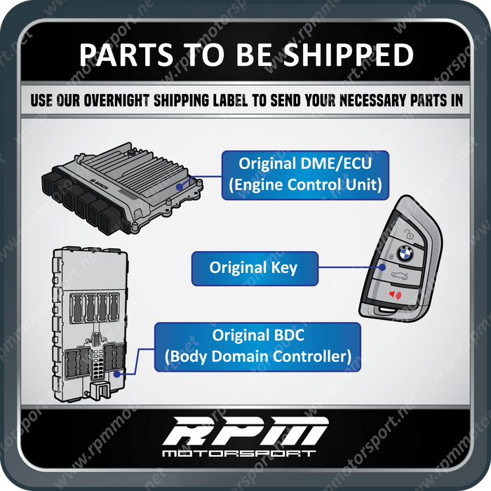 BMW DME Revert to Stock Programming Service [G-Series]