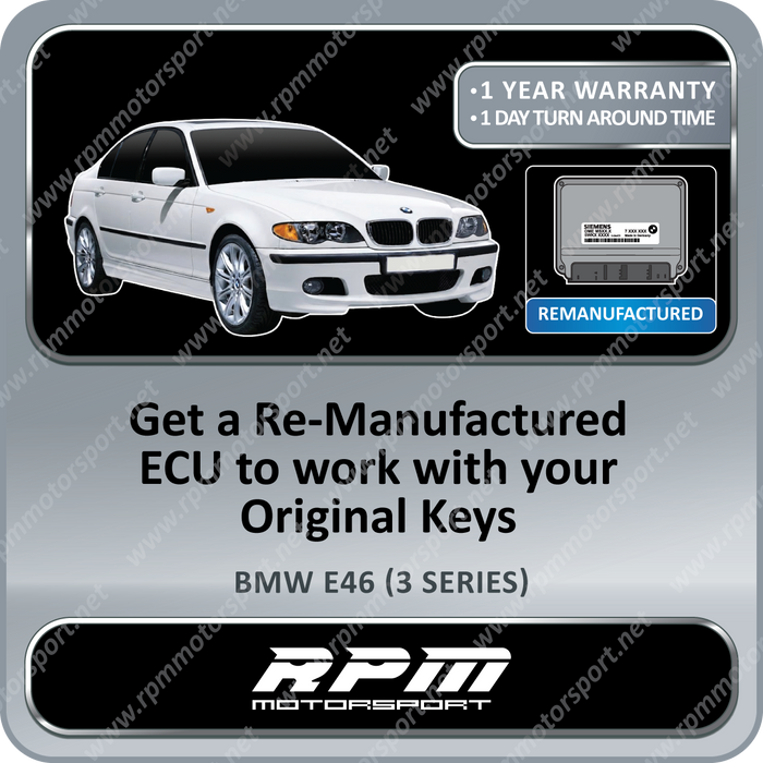 BMW E46 (3 Series) MS45.1 Remanufactured ECU 04/2003 to 08/2006