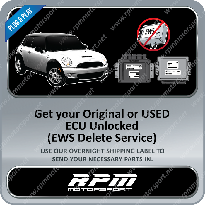 ALL MINI Cooper / Cooper S Models from 2001 to 2008 EWS Delete Service - Rpm Motorsport