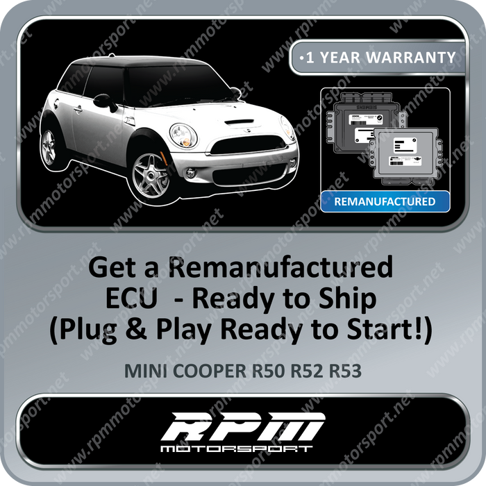 MINI Cooper & Cooper S Years 2001 - 2008 Ready to Start ECU! No Coding required!