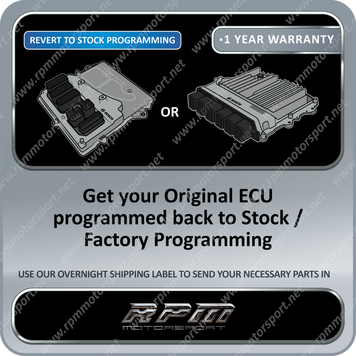 Revert to Stock Programming