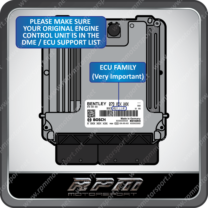 Bentley Continental Used ECU Replacement Programming Bosch MED17.1.1