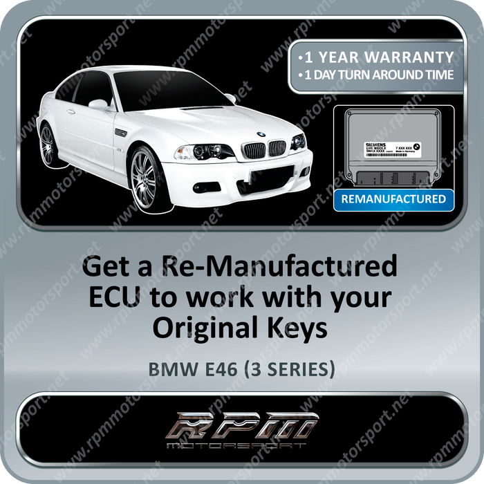 BMW E46 (3 Series) MS45.1 Remanufactured ECU 04/2003 to 08/2006