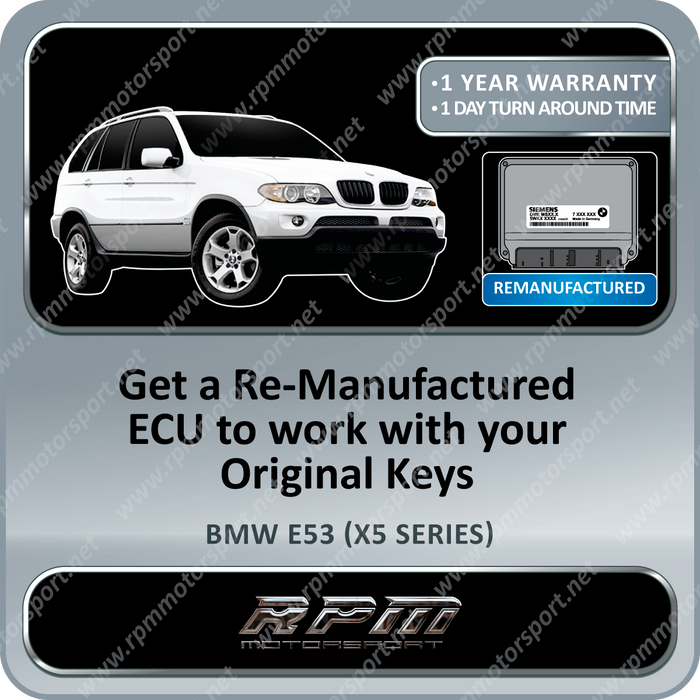 BMW E53 (X5 Series) MS43 Remanufactured ECU 11/1999 To 06/2006