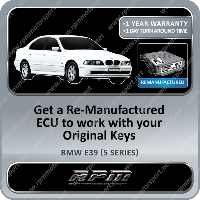 BMW E39 (5 Series) MS41.1 Remanufactured ECU 07/1995 to 09/1998