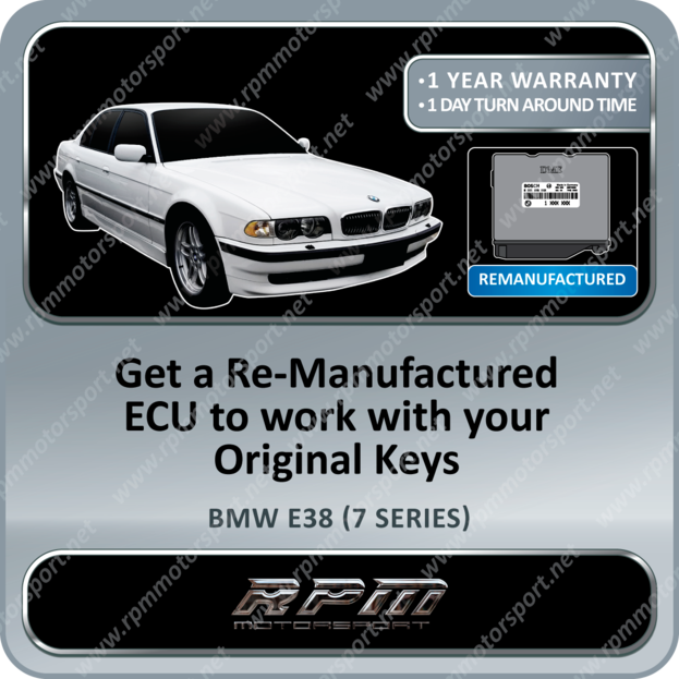 BMW E34 (5 Series) / E38 (7 Series) 0261203484 Remanufactured ECU 01/1994 to 12/1995
