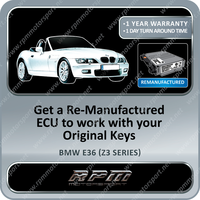 BMW E36 (Z3 Series) MS41.2 Remanufactured ECU 10/1997 to 07/2000