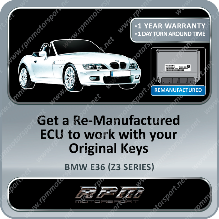 BMW E36 (Z3 Series) MS42 Remanufactured ECU 09/1998 to 09/2000