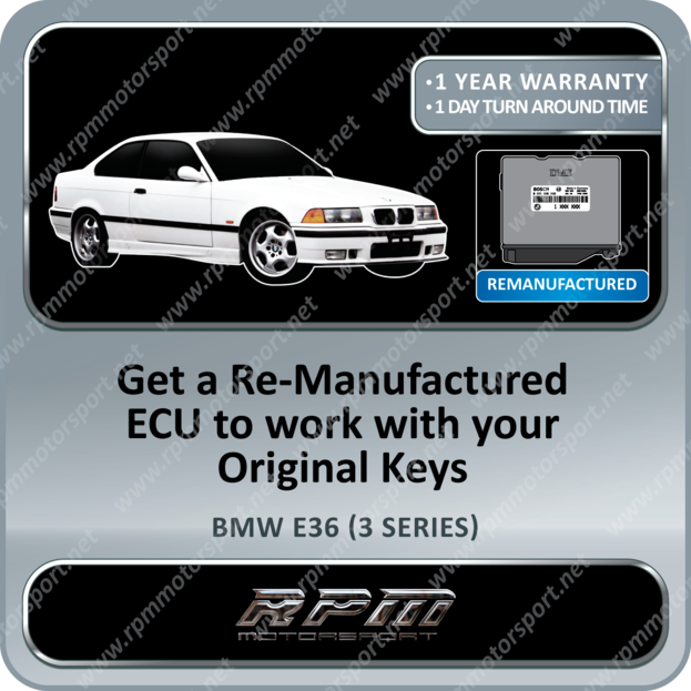 BMW E36 (3 Series) / E34 (5 Series) 0261200413 Remanufactured ECU 01/1994 to 12/1995