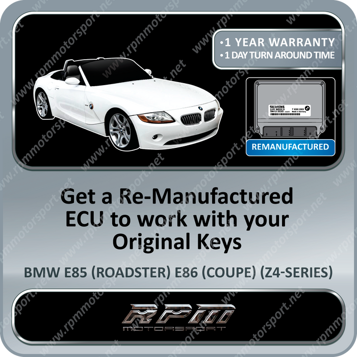 BMW E85 (Z4 Series) MS45.0 Remanufactured ECU 03/2003 To 05/2005