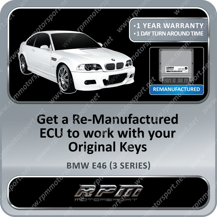 BMW E46 (3 Series) MSS54 Remanufactured ECU 01/2000 To 05/2006