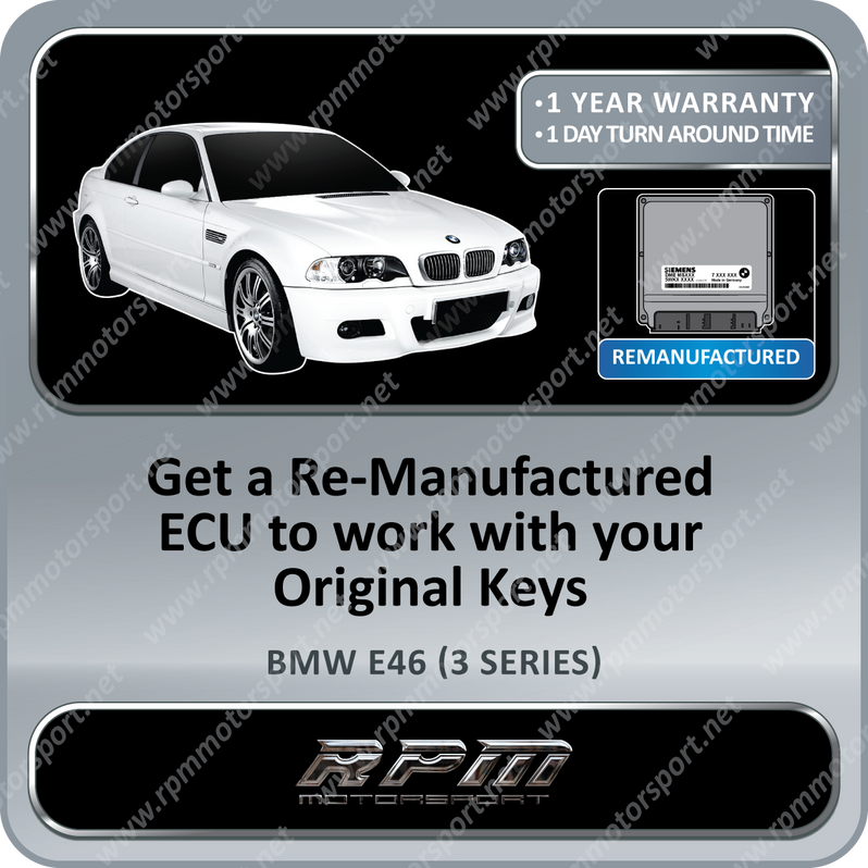 BMW E46 (3 Series) MSS54HP Remanufactured ECU 01/2000 To 05/2006 — Rpm ...