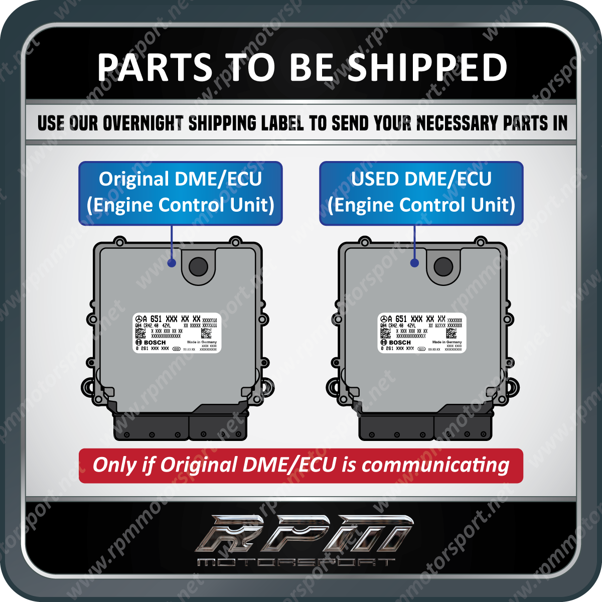 Mercedes Benz Used ECU Replacement Programming Bosch EDC17CP46