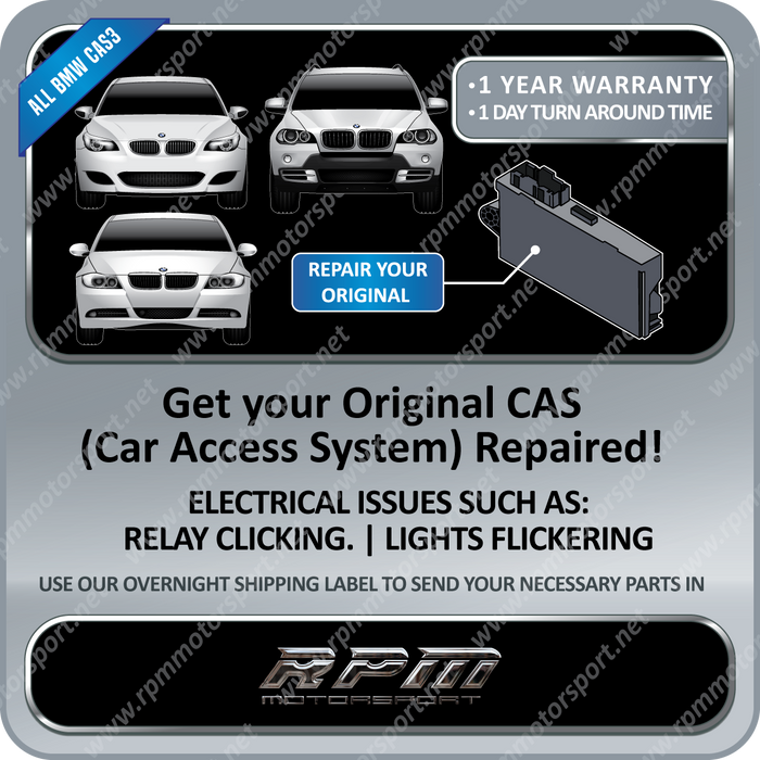 BMW Car Access System CAS3 Module Repair Service (Electrical Issues)