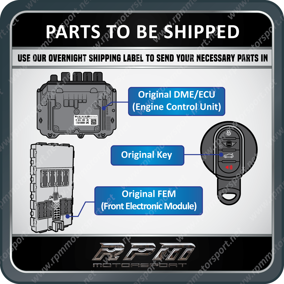 BMW / MINI FEM (Front Electronic Module) Repair Service F-Series 