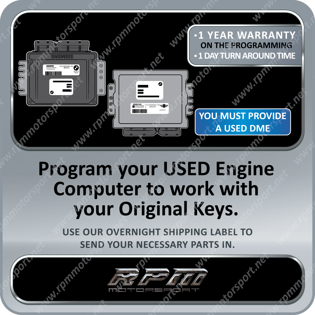 Mini Cooper R50/R53 Used ECU Programming 09/2000 to 11/2006 — RPM ...
