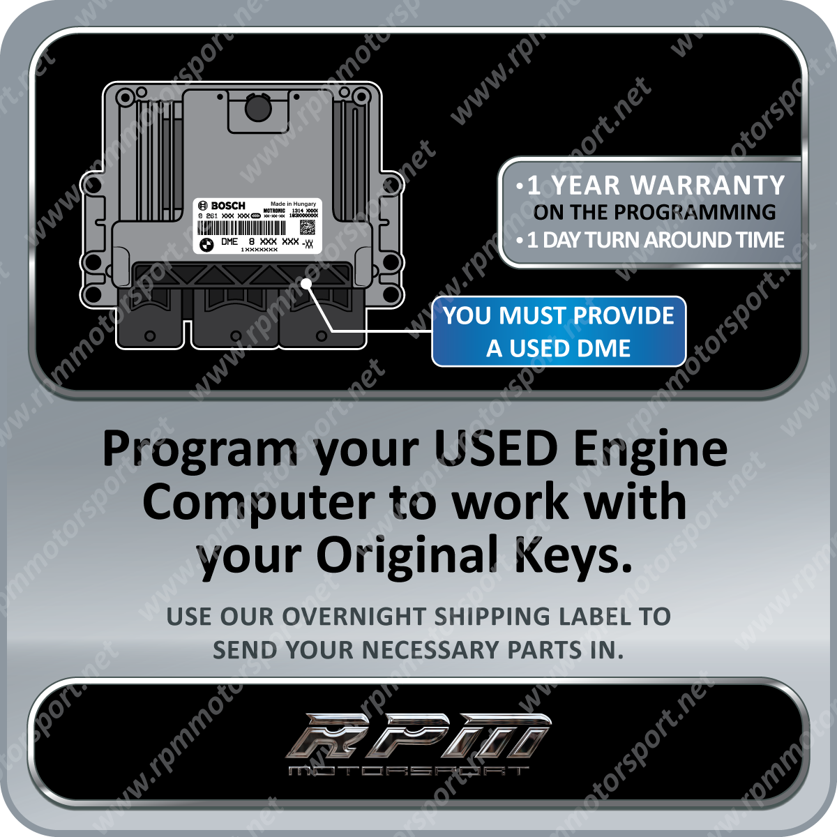 Mini R52 Ecm Mini Cooper R56/R60 Used ECU Programming 2007 to 2016 — Rpm Motorsport