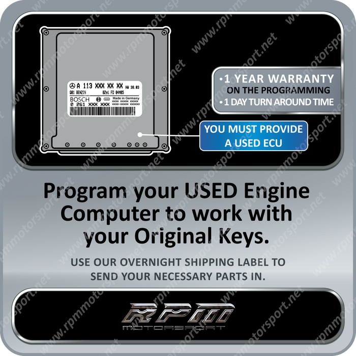 Mercedes Benz Used ECU Replacement Programming ME2.8 Years 1997 to 2006