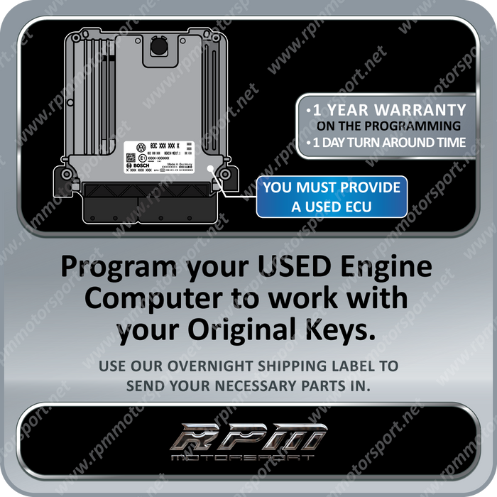 AUDI VW Used ECU Replacement Programming MED17.1